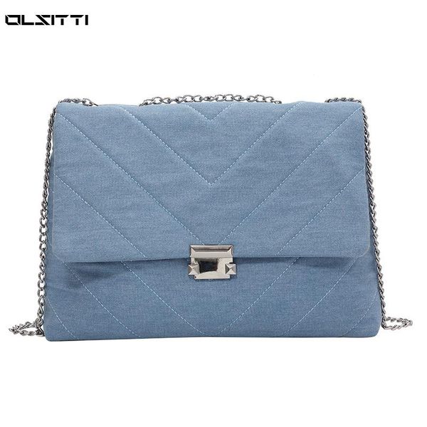 

shoulder bags luxury designer canvas chain crossbody for women 2021 women's casual concise female messenger bag