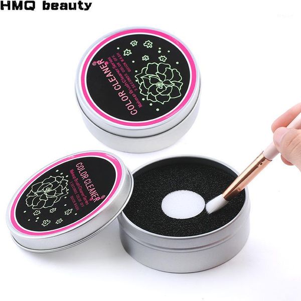 

makeup brush cleaner metal box clean sponge remover color off dry cleaning cosmetic set1