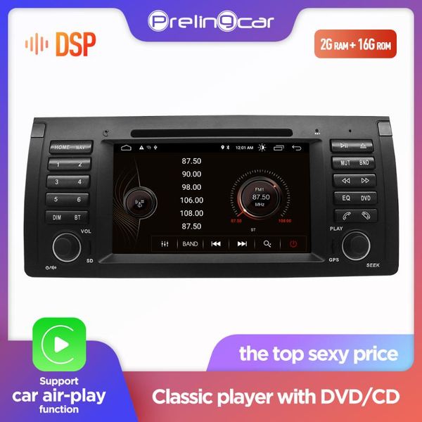 

player android 9.0 dsp multimedia radio car dvd for x5 e53 e39 gps audio wifi bt