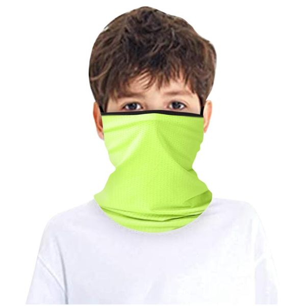 

breathable children's rave bandana neck gaiter tube headwear for boys and girls face hiking scarf oct 17th cycling caps & masks, Black