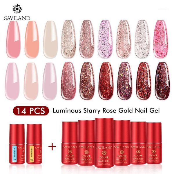 

red diamond star starry rose glow in the dark nude pink set gel nail polish soak off uv for diy design kits1