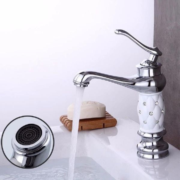 

diamond basin mixer bathroom faucet brass/chrome single handle hole deck mounted cold water tap sink faucets