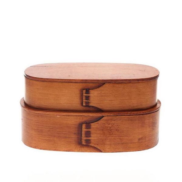 

dinnerware sets lunch box double layer wooden japanese storage boxes students wood sushi