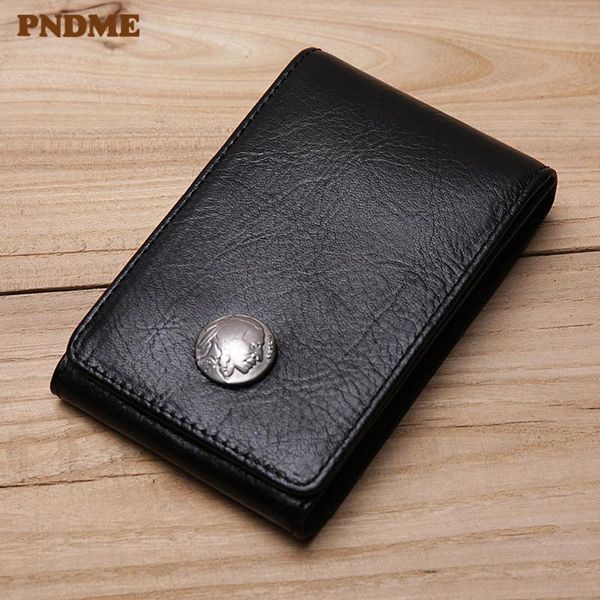 

card holders vintage real cowhide men bag genuine leather large-capacity bank business holder multi-card driver's license, Brown;gray