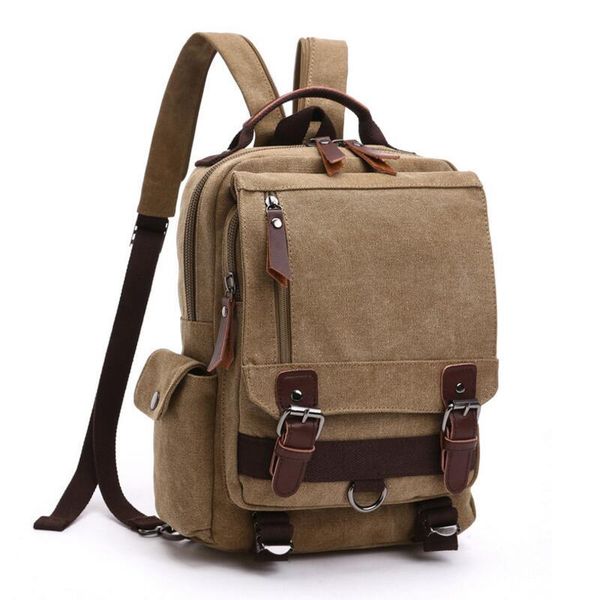 

backpack selling retro canvas casual ol men and women shoulder bag large capacity wear-resistant travel lapbags