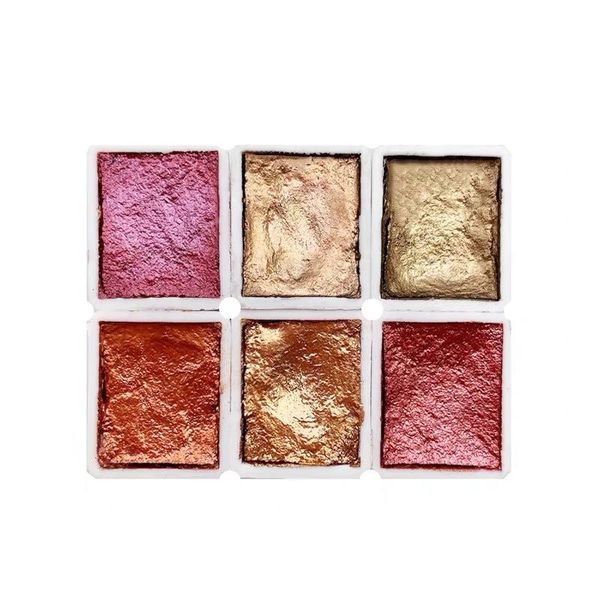 

gift sets 2021 nail art solid pearlescent watercolor blooming pigment set polarized high color rendering shop special