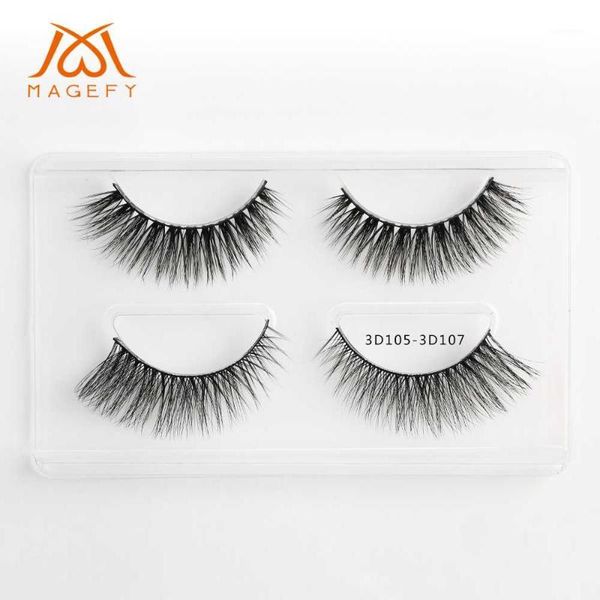 

wholesale 100 pairs mink eyelashes 2pairs/pcs cruelty handmade 3d lashes full strip soft false makeup1