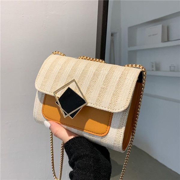 

evening bags summer small bag 2021 fashion one-shoulder women's chain slanted square crossbody