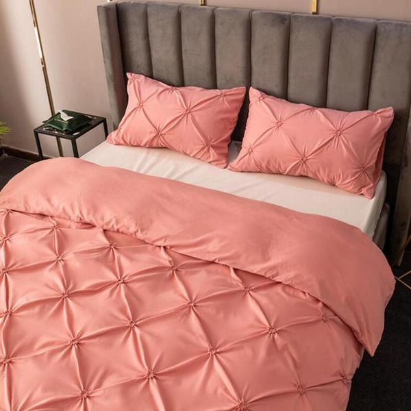 

bedding sets 3pcs/set fiber 3 dimension duvet cover set solid pattern