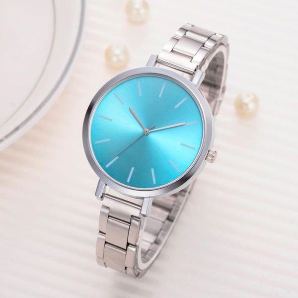 

wristwatches lvpai fashion alloy belt watches women casual quartz watch steel strap simple analog wristwatch for, Slivery;brown