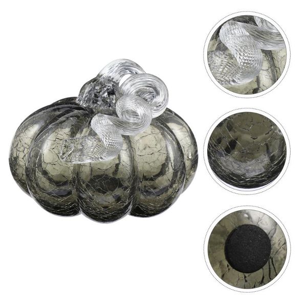 

decorative objects & figurines pumpkin ornament tabledecoration deskglass adornment