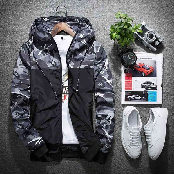 

men's fashion print stitching new men's casual coat, Black
