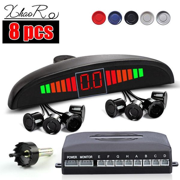 

car rear view cameras& parking sensors vehicle parktronic for cars auto sensor led backlight display with 8 reverse backup radar