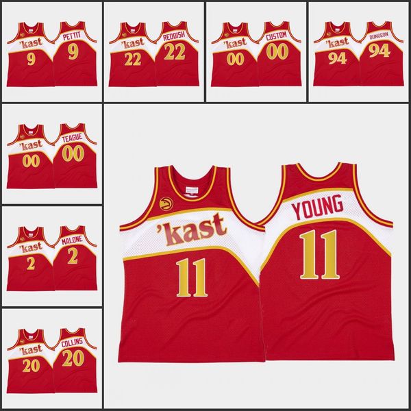 

atlantahawksmen bob pettit moses malone trae young cam reddish dungeon outkast custom br remix kasthwclimited red je, Black
