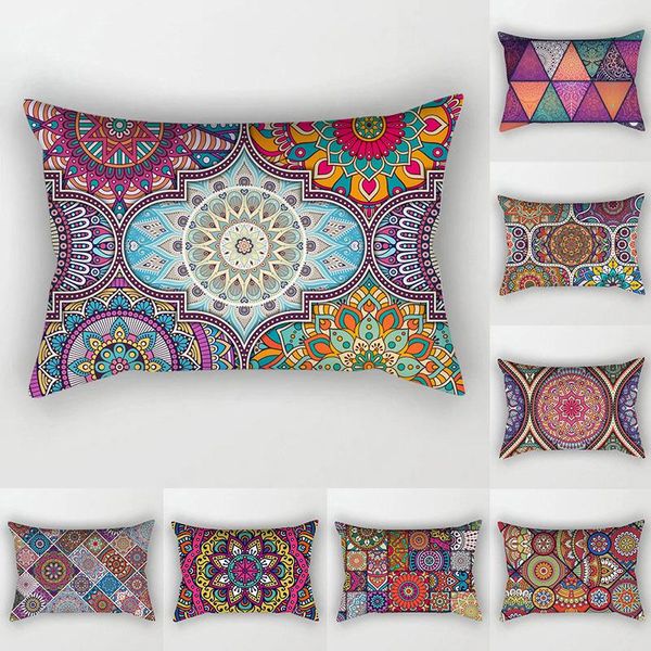 

cushion/decorative pillow polyester case 30cmx50cm mandala boho fall home decor cushion cover vintage pattern pillowcases decorative sofa th