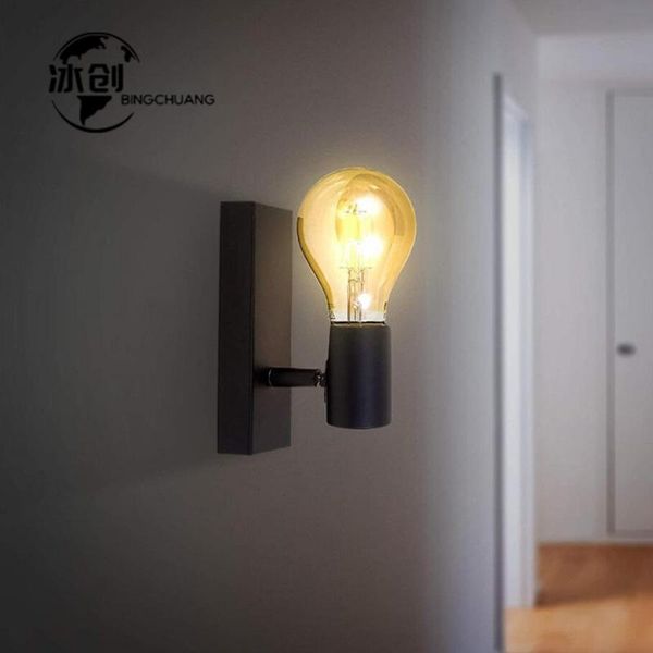 

nordic style wall lamp bedroom creative personalized iron led post-modern restaurant corridor aisle lamps lights
