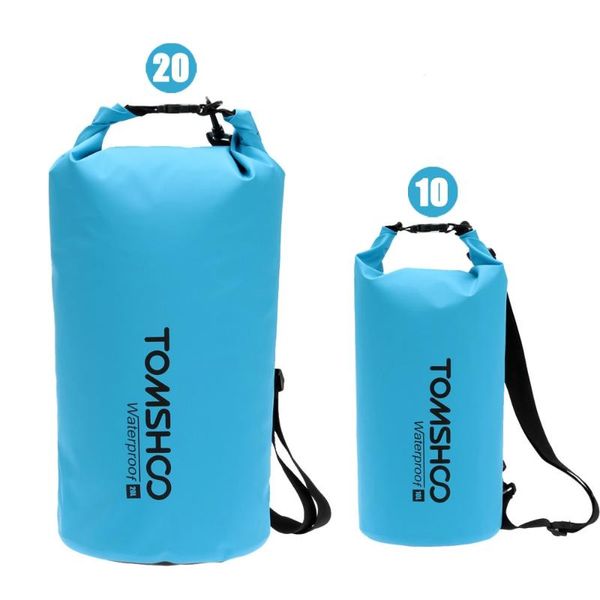 

outdoor bags tomshoo pvc waterproof dry sack storage bag for travelling rafting boating kayaking canoeing camping swimming 10l20l