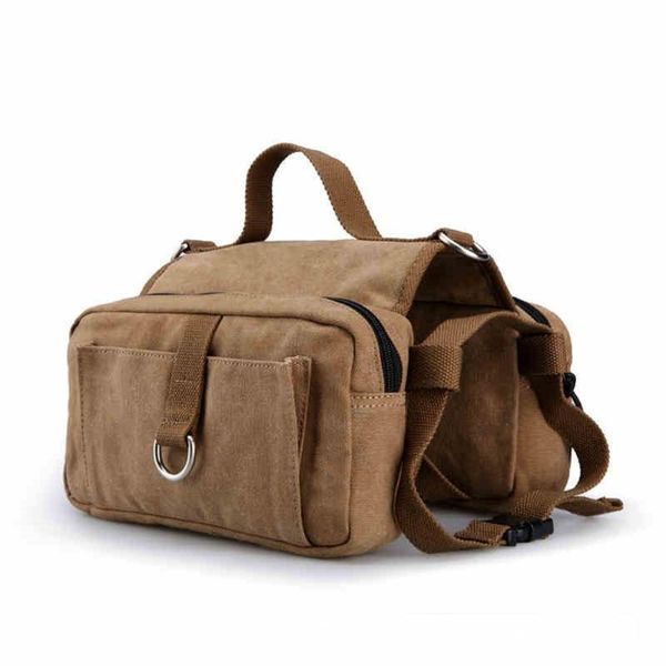 

dog collars & leashes 2 in1 outdoor pets harness khaki canvas backpack pet collar for hiking traveling walking training medium large