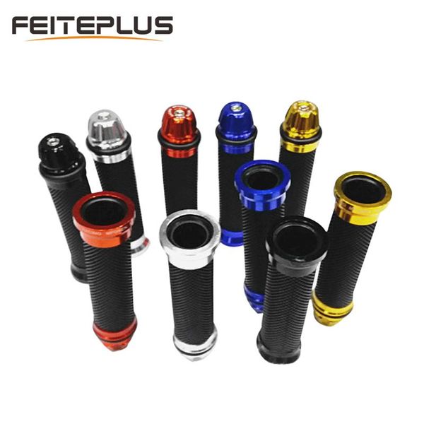 

handlebars 7/8'' aluminum motocycle handle grip rubber racing handlebar caps 22mm universal street & hand grips