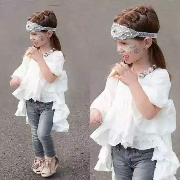 

girl's dresses owligbaby -selling summer baby girl clothes short sleeve asymmetrical casual kid dress gd1804256, Red;yellow