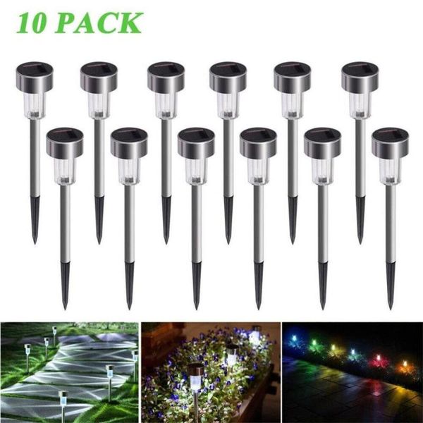 

10pcs solar lights outdoor led garden pathway light warm white/multiple landscape for lawn/patio/yard/walkway sqe lawn lamps