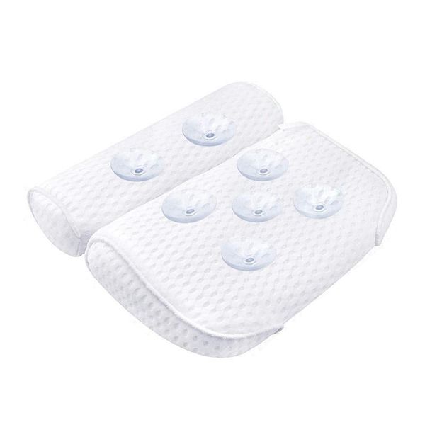 

bath pillow, bathtub spa pillow with 7 suction cups, helps support head, shoulder and neck, fit all home other & toilet supplies