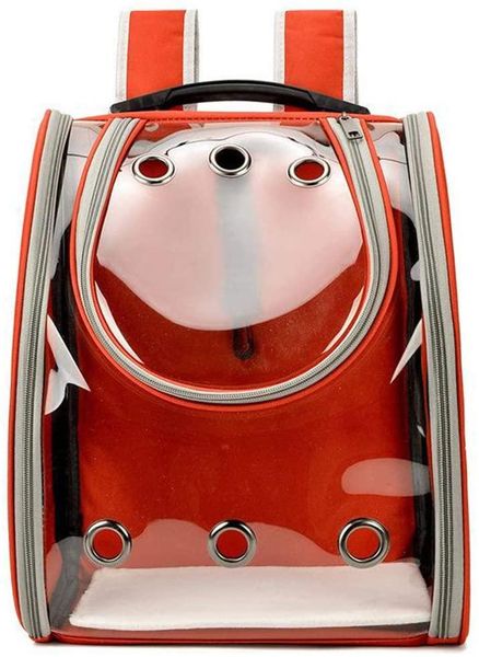 

space pet carrier breathable small dog cat backpack cage transport bag double shoulder carrying travel outdoor use car seat covers