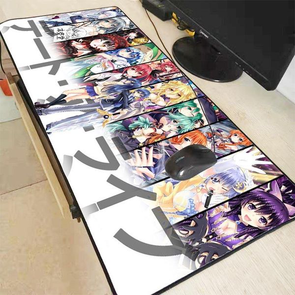 

mouse pads & wrist rests 90x40cm/30x60cm xl japan anime date a live large cute girl pad gaming mousepad desk mat for csgo dota locking edge
