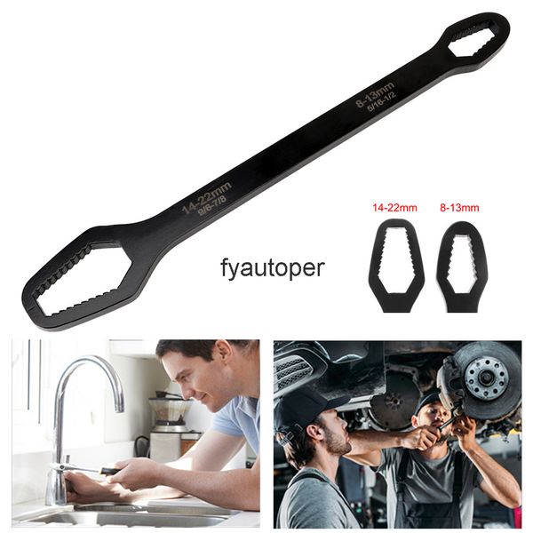 

adjustable glasses wrench torx for bicycle motorcycle car 8-22mm repairing tools 45# stailless steel ratchet spanner