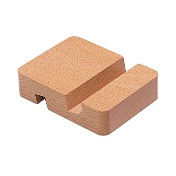 

double slots home decorative desk tablet wooden travel bracket accessory practical portable mobile phone holder universal stand cell mounts