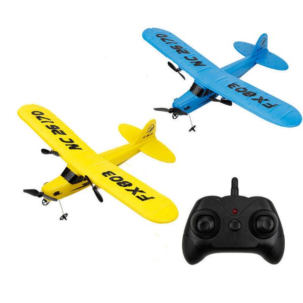FX803 avião super planador 2CH brinquedos de avião de controle remoto prontos para voar como presentes para crianças FSWB 211026