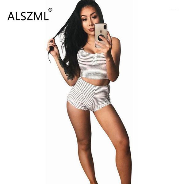 

women's tracksuits women fashion simple solid-color sling u collar backless crop and shorts 2 pieces set tight club party lady, Gray