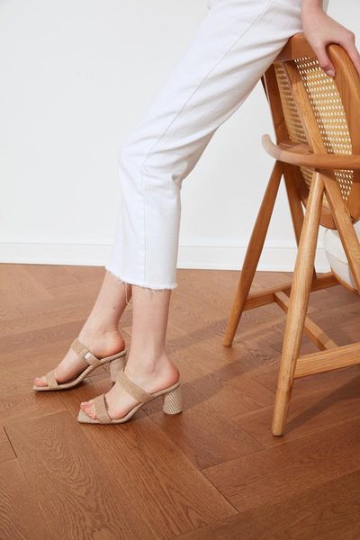 

women's beige straw slipper slippers 2021, Black