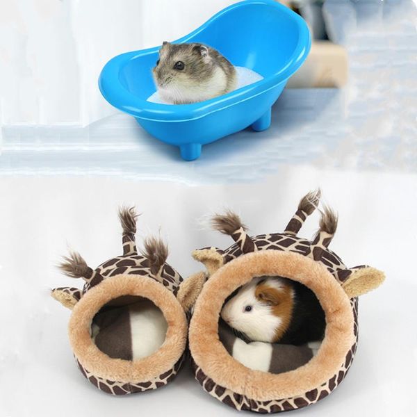 

small animal supplies pet hamsters house guinea pigs rats super warm giraffe shape bed hamster bathtub products
