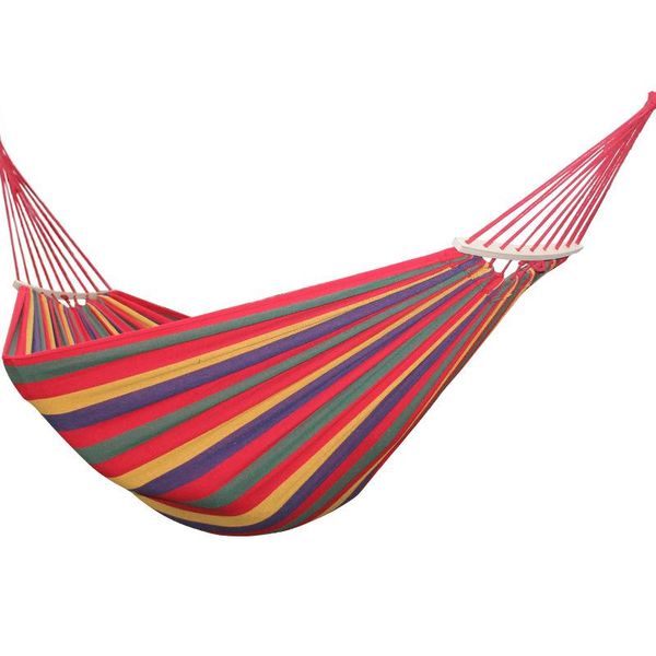 

outdoor pads b,b.y.260*80outdoor hammock portable garden sports home travel camping swing canvas stripe hang bed double single people