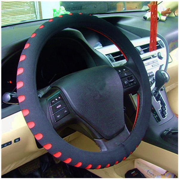 

steering wheel covers car cover anti-slip carbon brazing dimensional sports style 19cm radius eva automotive refit accessories