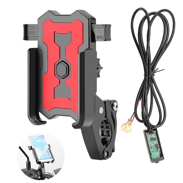 

car & truck racks bike charger mount bicycle bracket quick charge usb gps rechargeable phone hange waterproof