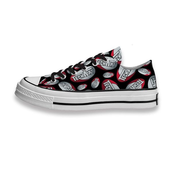 

custom printed sho techart logo sneakers low mens womens skateboard sport footwear diy trainers canvas casual shoe
