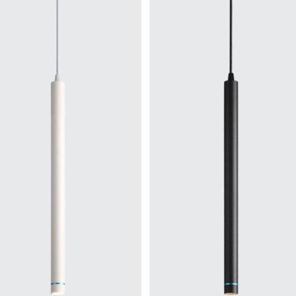 

pendant lamps dimmable led lamp long tube island dining room shop bar decoration cylinder pipe lights cord