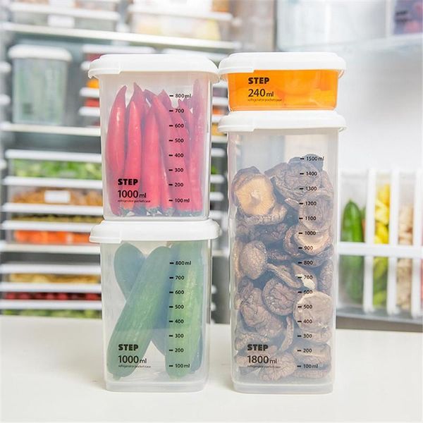 

storage bottles & jars kitchen transparent sealed protective box container