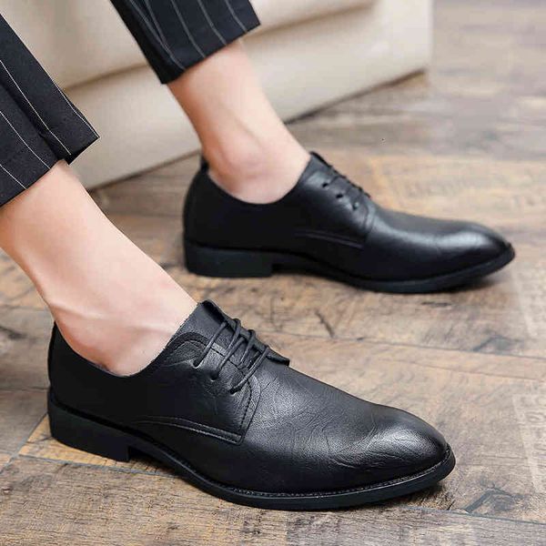

dress shoes classic man comfortable oxford men's fashion business casual for men formal menlace-up elegant my2p, Black