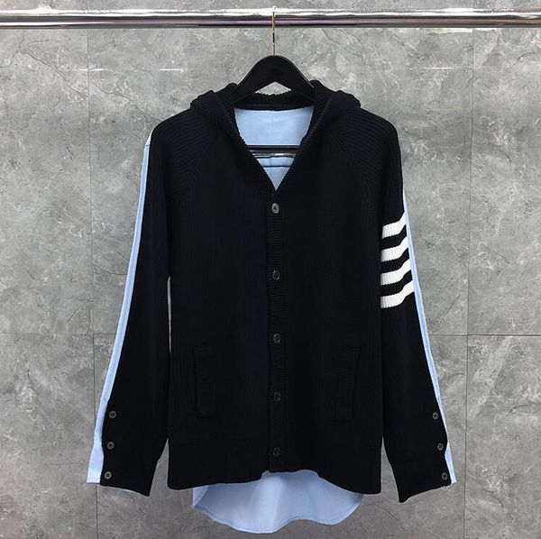 

men's sweaters spring and autumn 2021 casual coat, White;black