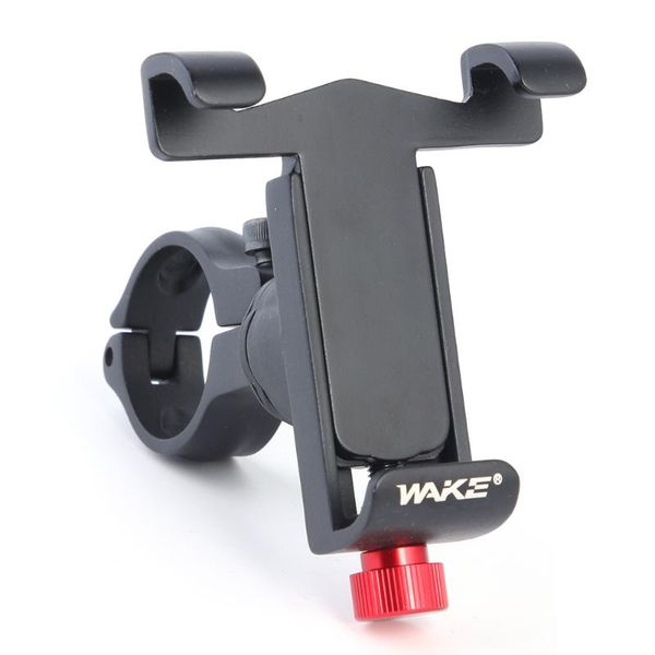 

aluminum alloy bike mobile phone mount bracket bicycle holder stand handlebar clip for 5.0-6.5in screen car & truck racks