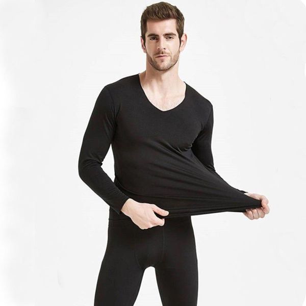 

men's thermal underwear men cotton autumn sets winter sweat quick drying thermo clothing 2021, Black;white