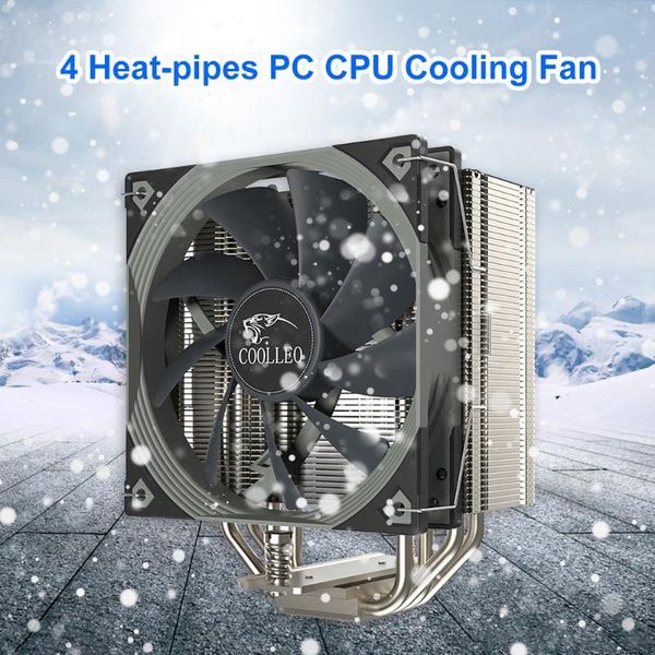 

fans & coolings 4 heat-pipes pc computer cooling cpu cooler fan kit fdb bearing dc 12v radiator heatsink for amd am4/lga 1200 115x