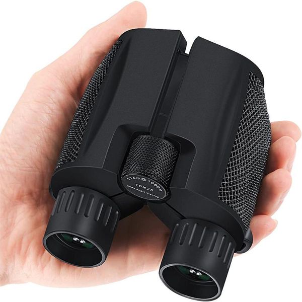 

telescope & binoculars binoculars10x25 for adults and kids folding compact weak light night vision lightweight bird watching travel hunting