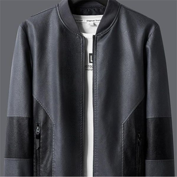 

men's jackets 2021 leather jacket spring autumn korean version of the trend slim pu motorcycle casual, Black;brown