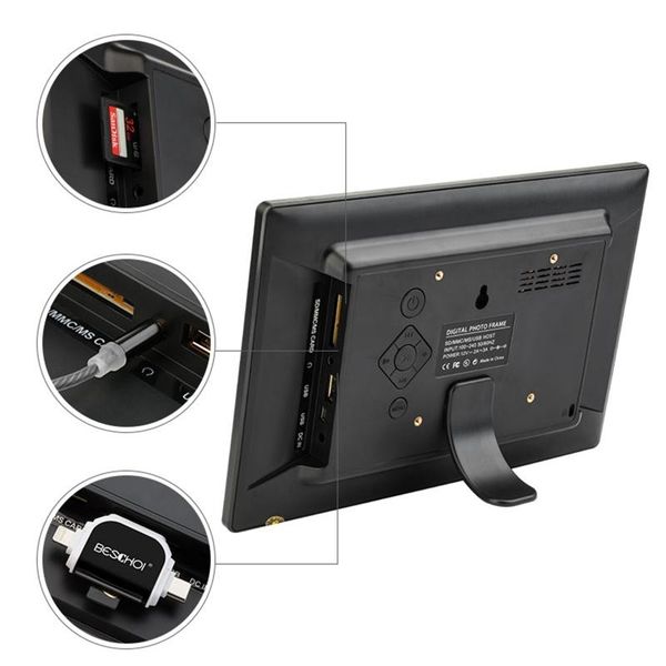 

10inch high definition 1024x600 lcd digital po frame electronic picture 24bb frames po