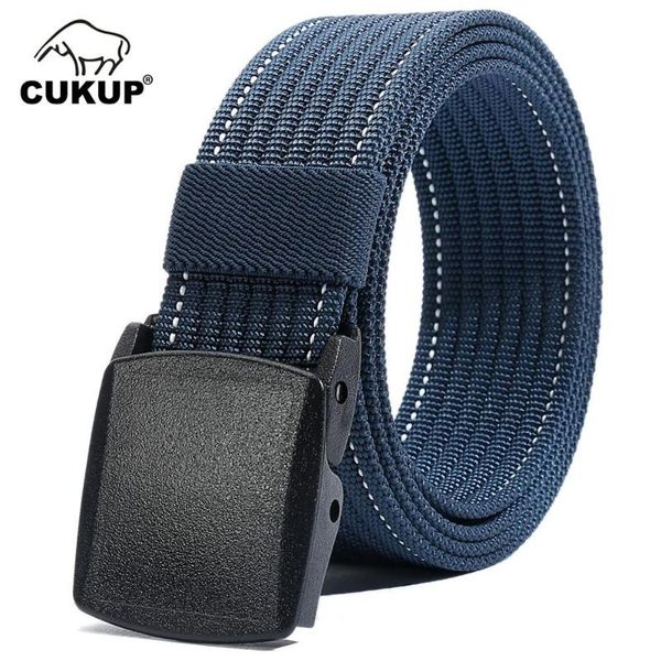 

belts cukup casual design outdoor striped nylon waist pc buckle male accessories belt men 38mm width cbck135, Black;brown