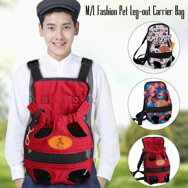 

outdoor pet travel bag double shoulder portable backpack dog carrier front mesh head car seat covers